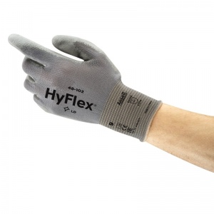 Ansell HyFlex 48-102 PU-Coated Flexible Lightweight Gloves